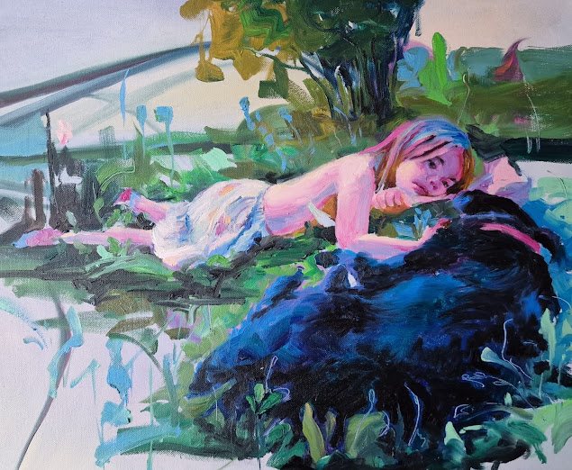 Connection, painting by Mirela Patras