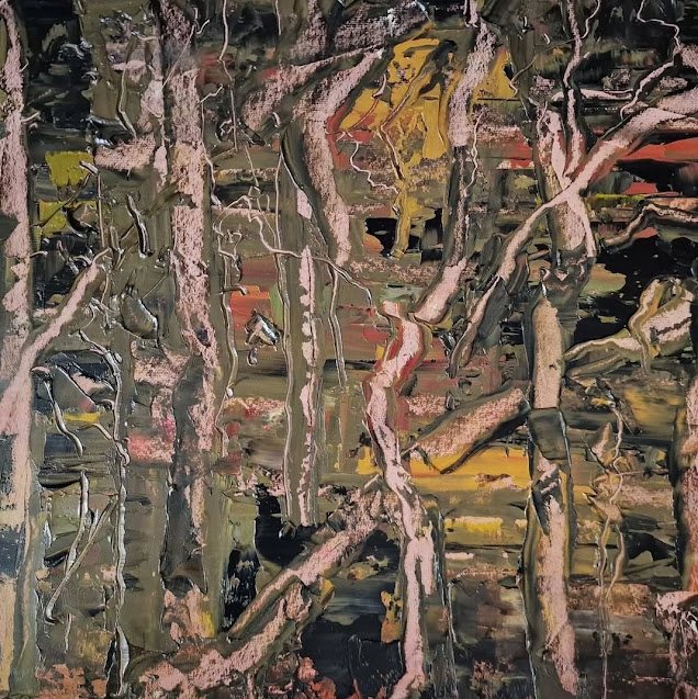 Forest, painting by Mirela Patras