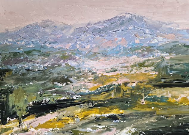 Landscape, painting by Mirela Patras