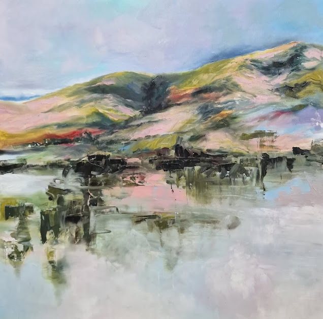 Reflections of tranquility, painting by Mirela Patras