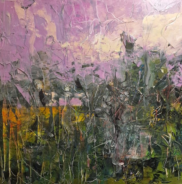 Sunset, painting by Mirela Patras