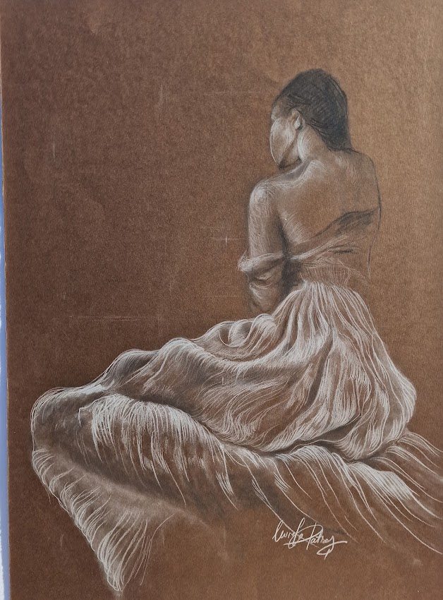 Delicate 2, painting by Mirela Patras