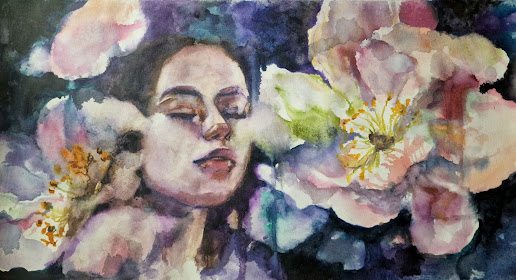 Identity petals 17, painting by Mirela Patras