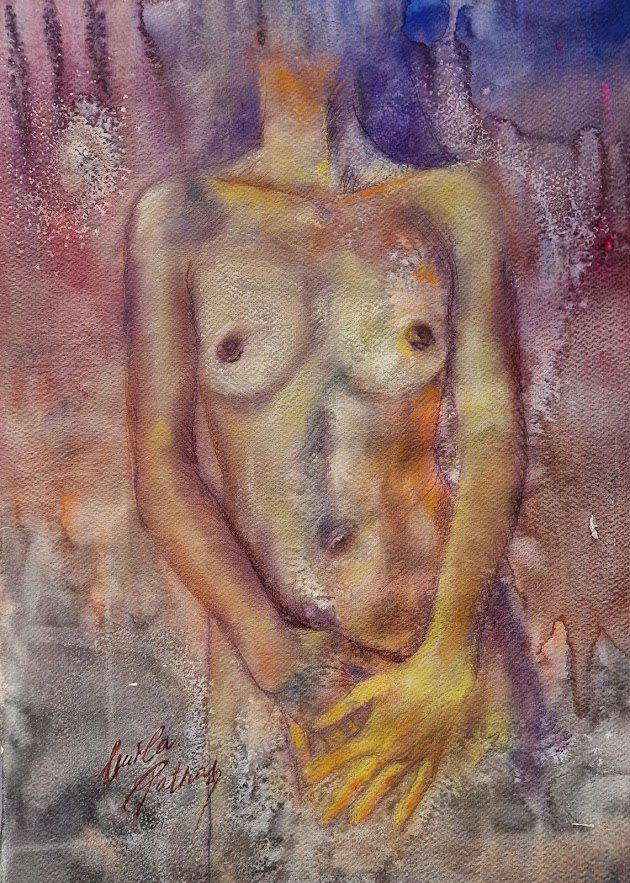 Sacred, painting by Mirela Patras