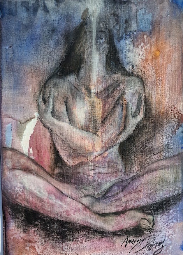 The light, painting by Mirela Patras