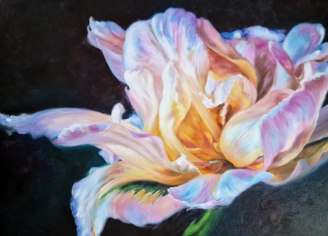 Tulip, painting by Mirela Patras