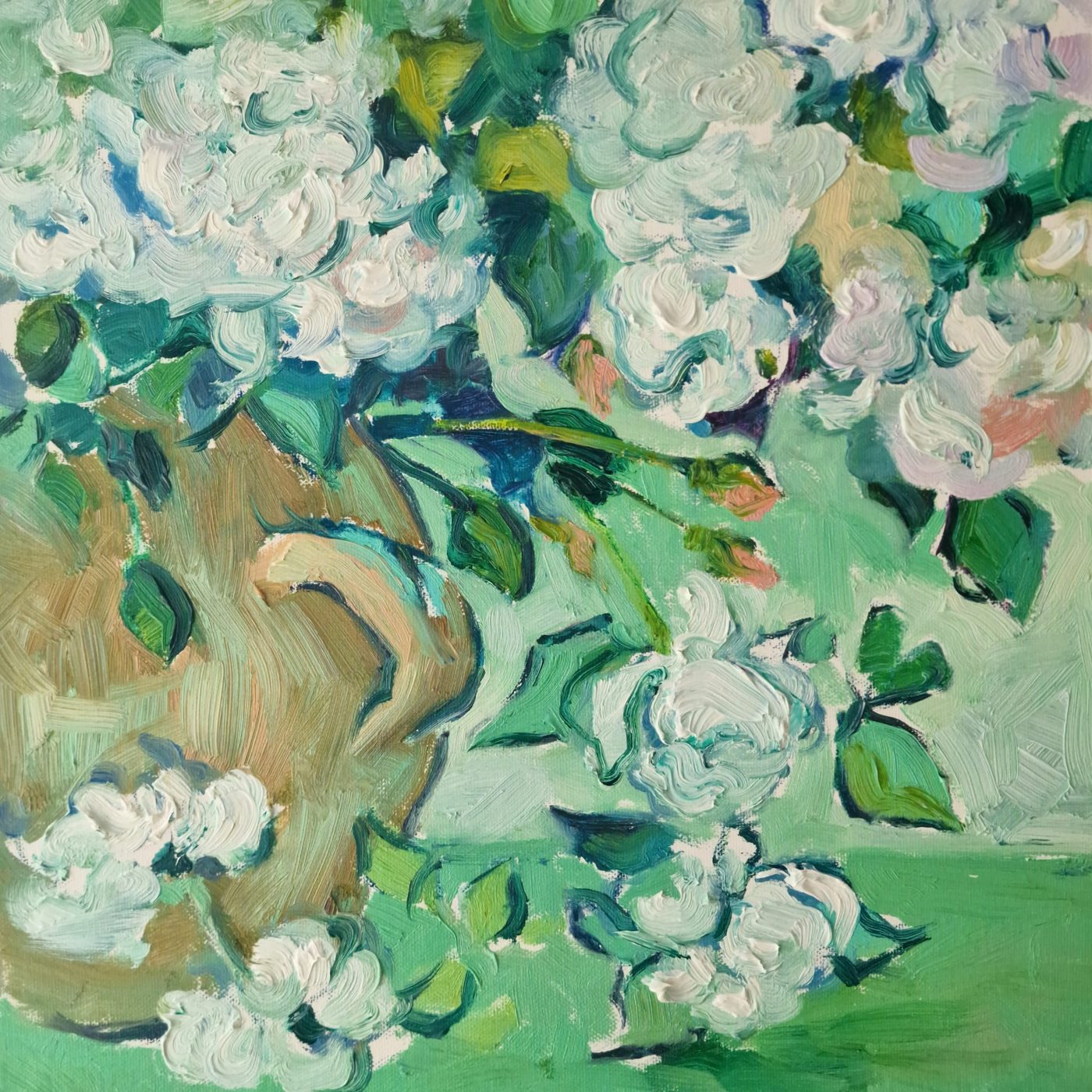 Van Gogh detail 1, painting by Mirela Patras
