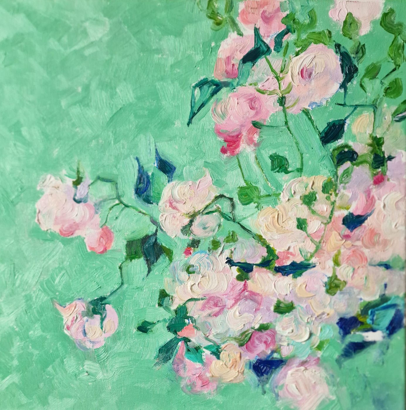 Van Gogh detail 2, painting by Mirela Patras
