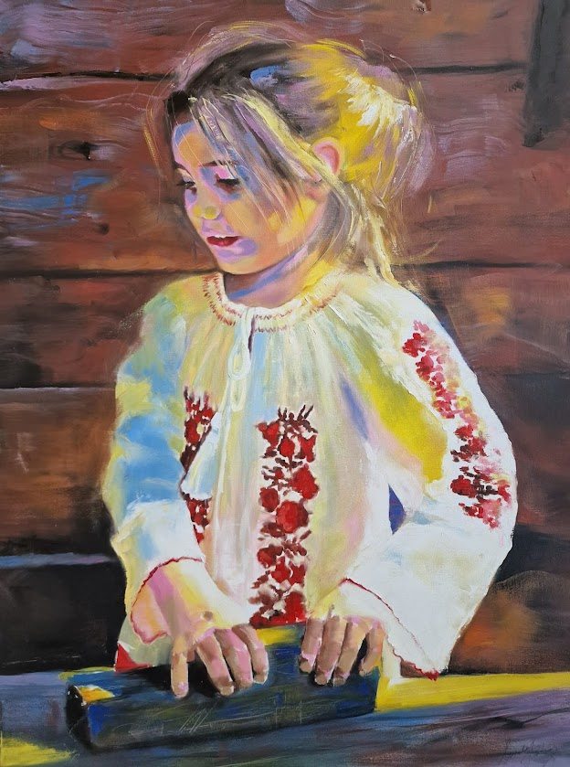 Adina, painting by Mirela Patras