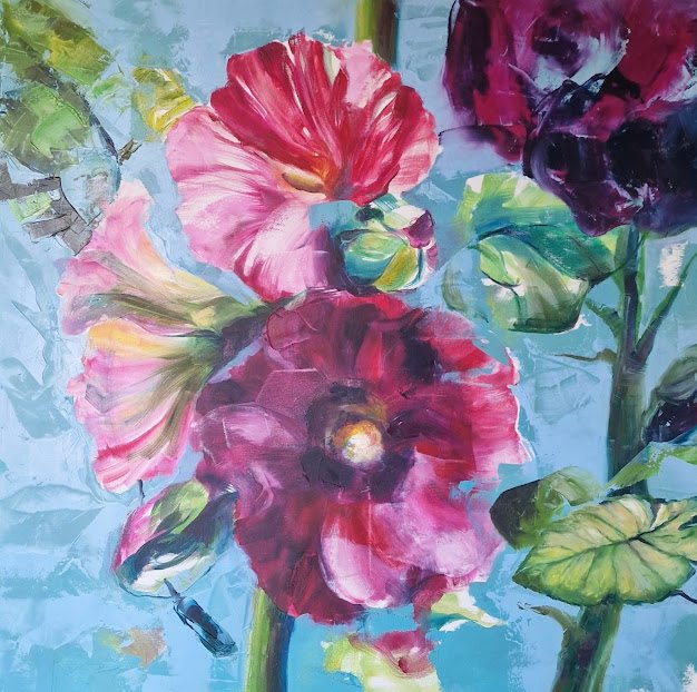 Flowers, painting by Mirela Patras
