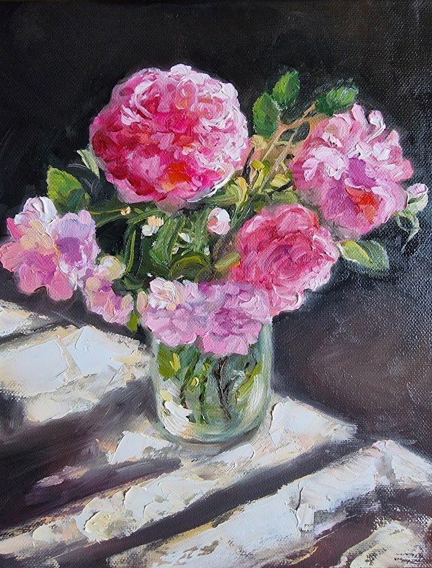 Lights and shadows 2, painting by Mirela Patras