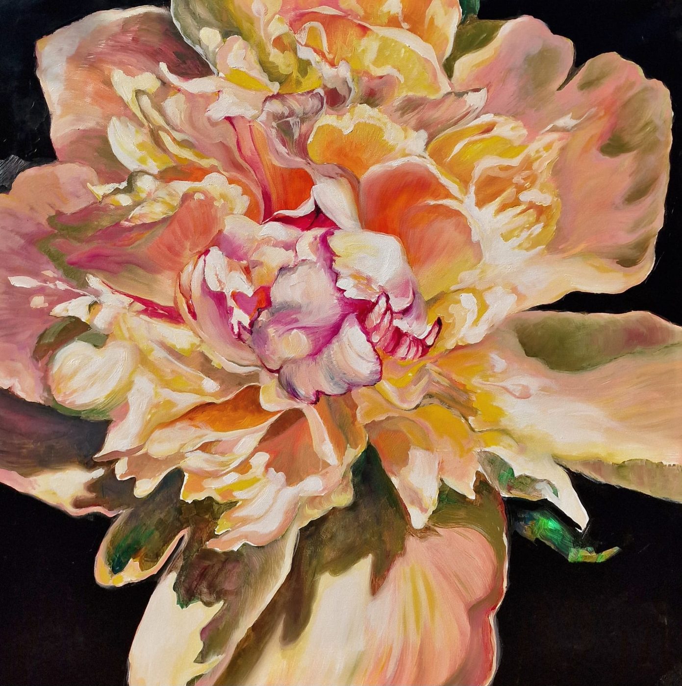 Layers of light, painting by Mirela Patras