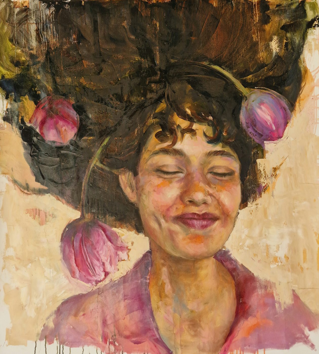 Love me fully, painting by Mirela Patras