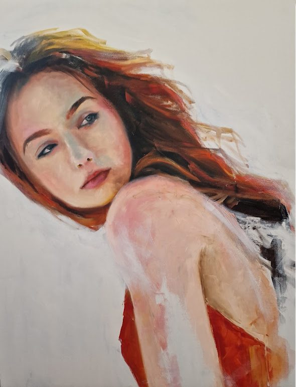 Christina, painting by Mirela Patras