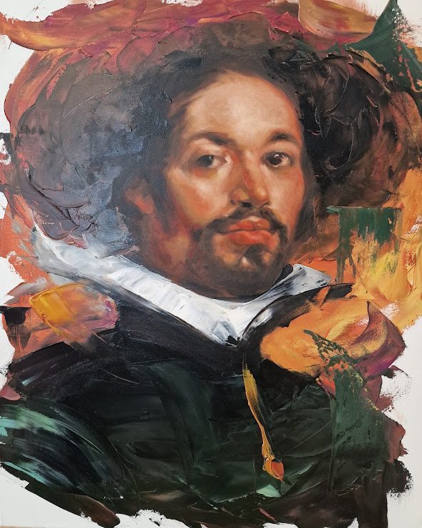 Juan de Pareja dream, painting by Mirela Patras